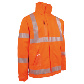 Lyngse Hi-Vis ndbar Regnjakke Stretch 4WS-5057