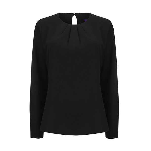 Henbury Langrmet Bluse Dame H598