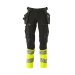 0917 Sort/Hi-Vis Gul,C44 - Skridtlngde 82 cm