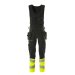 0917 Sort/Hi-Vis Gul,C44 - Skridtlngde 82 cm