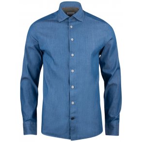 J. Harvest & Frost Indigo Bow 130 Skjorte Slim Fit 2913002