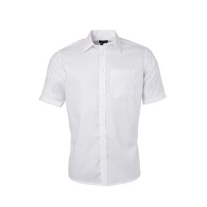 James & Nicholson S/S Micro-Twill Skjorte Herre JN684