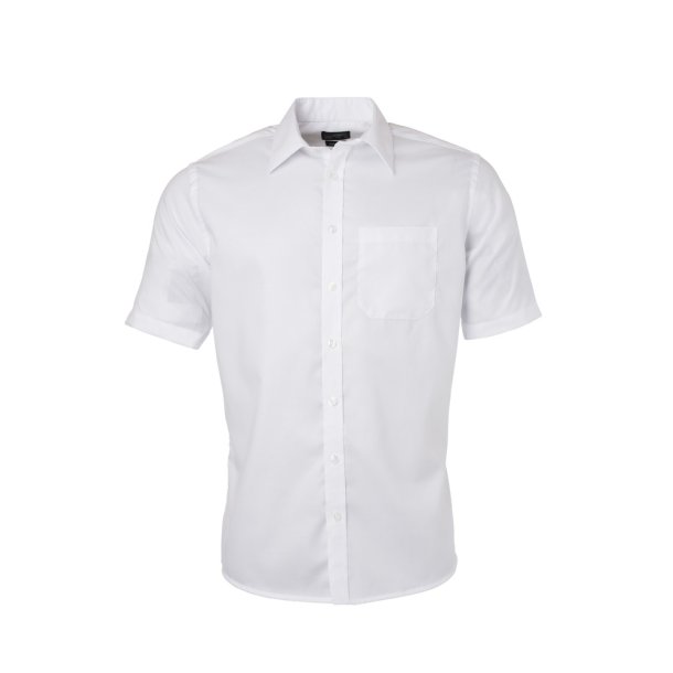 James &amp; Nicholson S/S Micro-Twill Skjorte Herre JN684