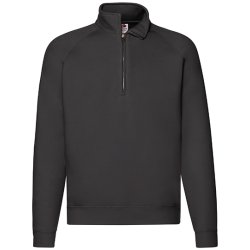 Fruit of the Loom Premium Zip Neck Raglan Sweat F382