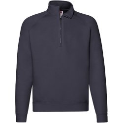 Fruit of the Loom Premium Zip Neck Raglan Sweat F382