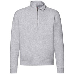 Fruit of the Loom Premium Zip Neck Raglan Sweat F382