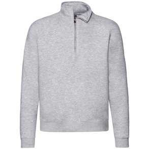 Fruit of the Loom Premium Zip Neck Raglan Sweat F382