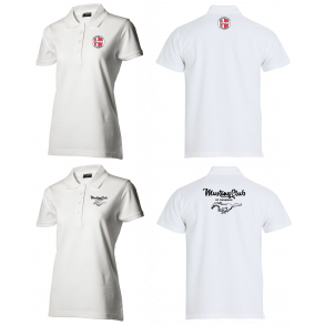 ID Piqu&eacute; Polo-shirt Dame Hvid - Mustang Club