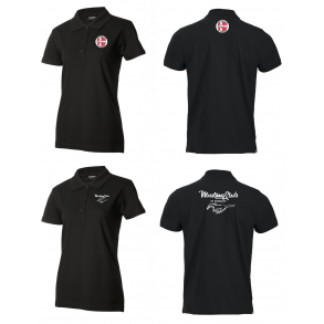 ID Piqu&eacute; Polo-shirt Dame Sort - Mustang Club