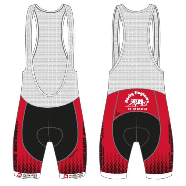 Craft Bib Shorts C1 Pude 1908132 - Team Hjt Skum