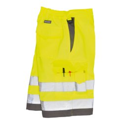 Portwest Hi-Vis Poly-Bomuld Shorts E043