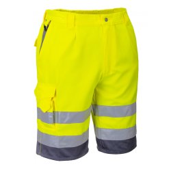 Portwest Hi-Vis Poly-Bomuld Shorts E043