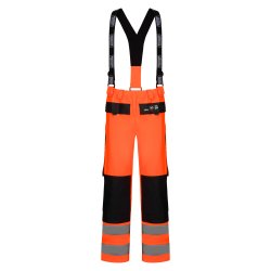Lyngs�e Hi-Vis Regnbukser i Kraftig PU/PVC Kvalitet LR9012