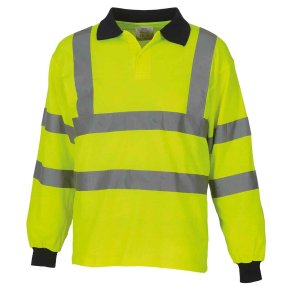 Yoko High-Vis Langrmet Polo-shirt YK310