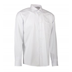 Seven Seas Fine Twill Check Skjorte Modern Fit Herre L/S S40