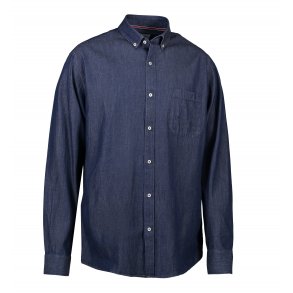 Seven Seas Light Weight Denim Modern Fit Skjorte Herre L/S SS500