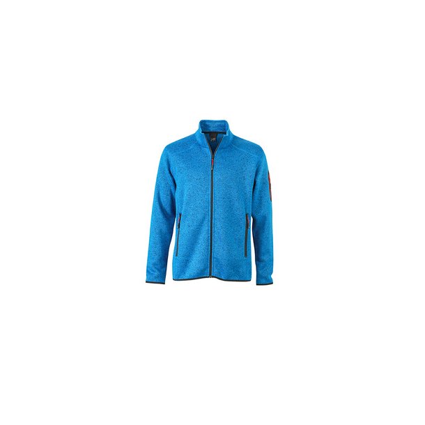 James &amp; Nicholson Knitted Fleece Jakke Herre JN762
