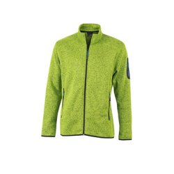 James &amp; Nicholson Knitted Fleece Jakke Herre JN762