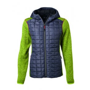 James & Nicholson Knitted Hybrid Jakke Dame JN771