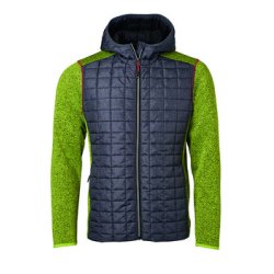 James &amp; Nicholson Knitted Hybrid Jakke Herre JN772