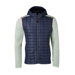 James &amp; Nicholson Knitted Hybrid Jakke Herre JN772