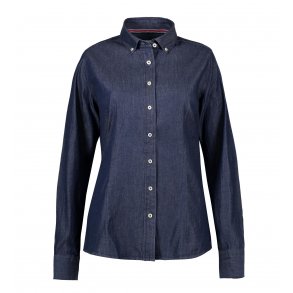 Seven Seas Light Weight Denim Modern Fit Skjorte Dame L/S SS770